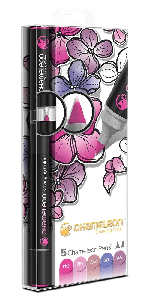 Chameleon 5 Pen Floral Tones Set