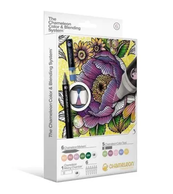 Chameleon Color and Blending System Set 6 With Markers