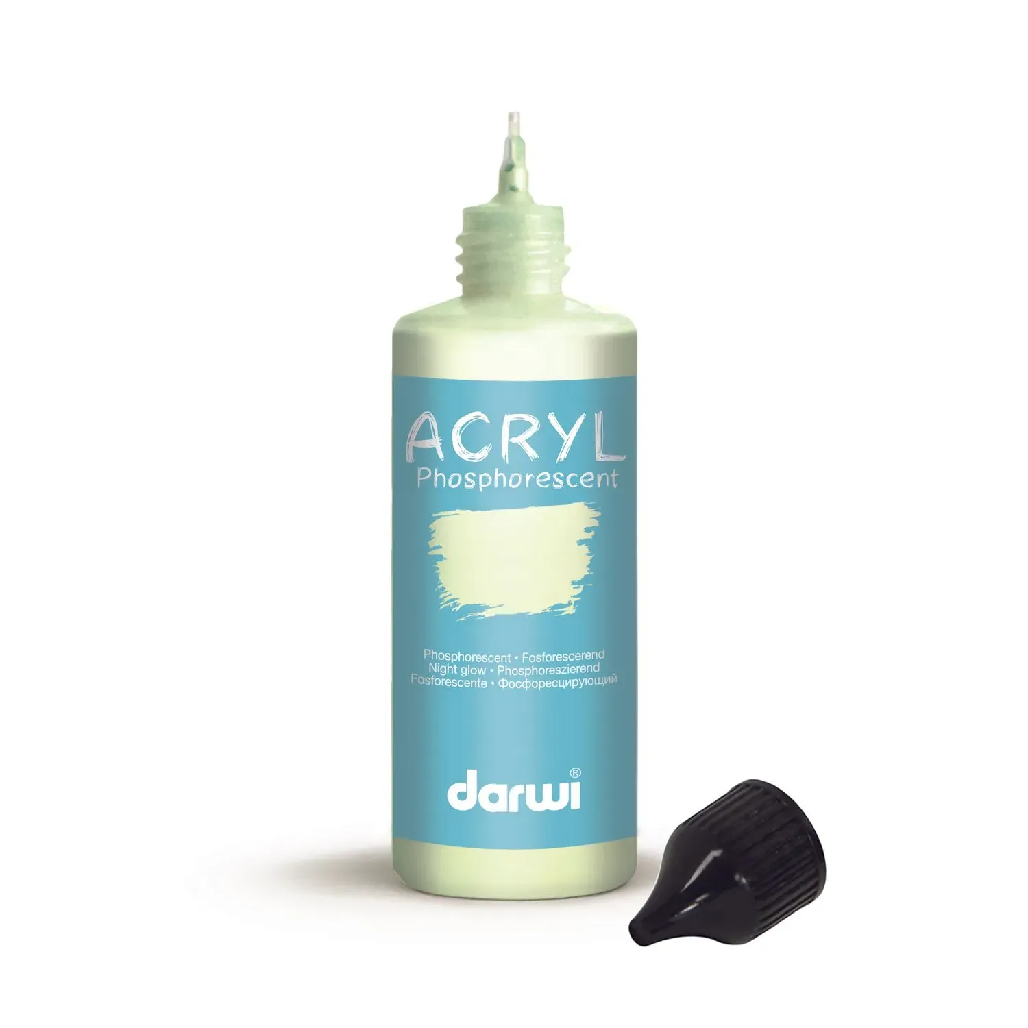 ​Darwi Acrylic Night Glow Paint Color For Fabric 80 ml