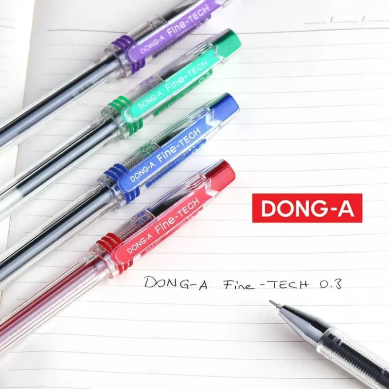 Dong-A Fine-Tech 0.3mm Color Gel Pen Set – Precision &amp; Vibrancy for Creative Writing