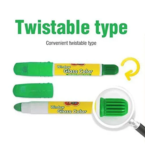 Dong-A  Glass 6 Color Crayon Set