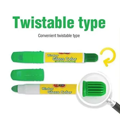 Dong-A  Glass 6 Color Crayon Set