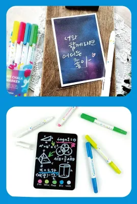 Dong-A Board &amp; Glass Chalk Pen Marker – Smooth Writing on Multiple Surfaces