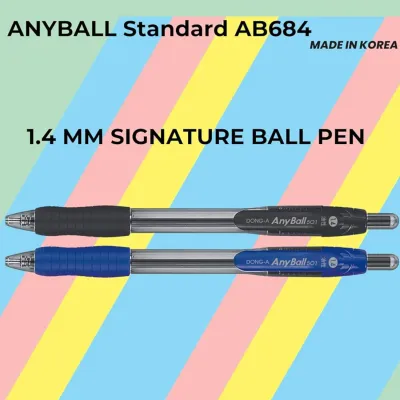 Dong-A Retractable 1.4mm BallPoint Pen Smooth &amp; Bold Writing