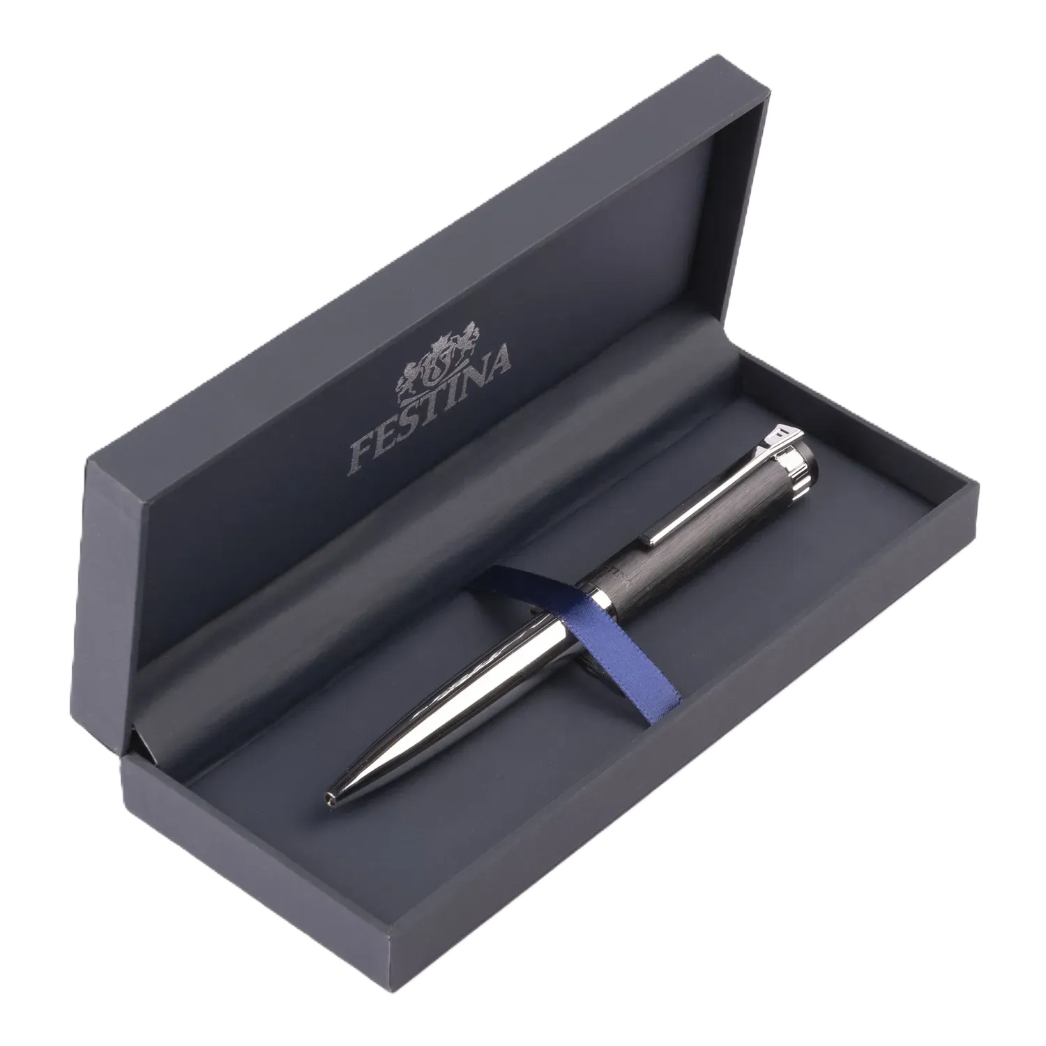 Festina Ballpoint pen Prestige Chrome Black