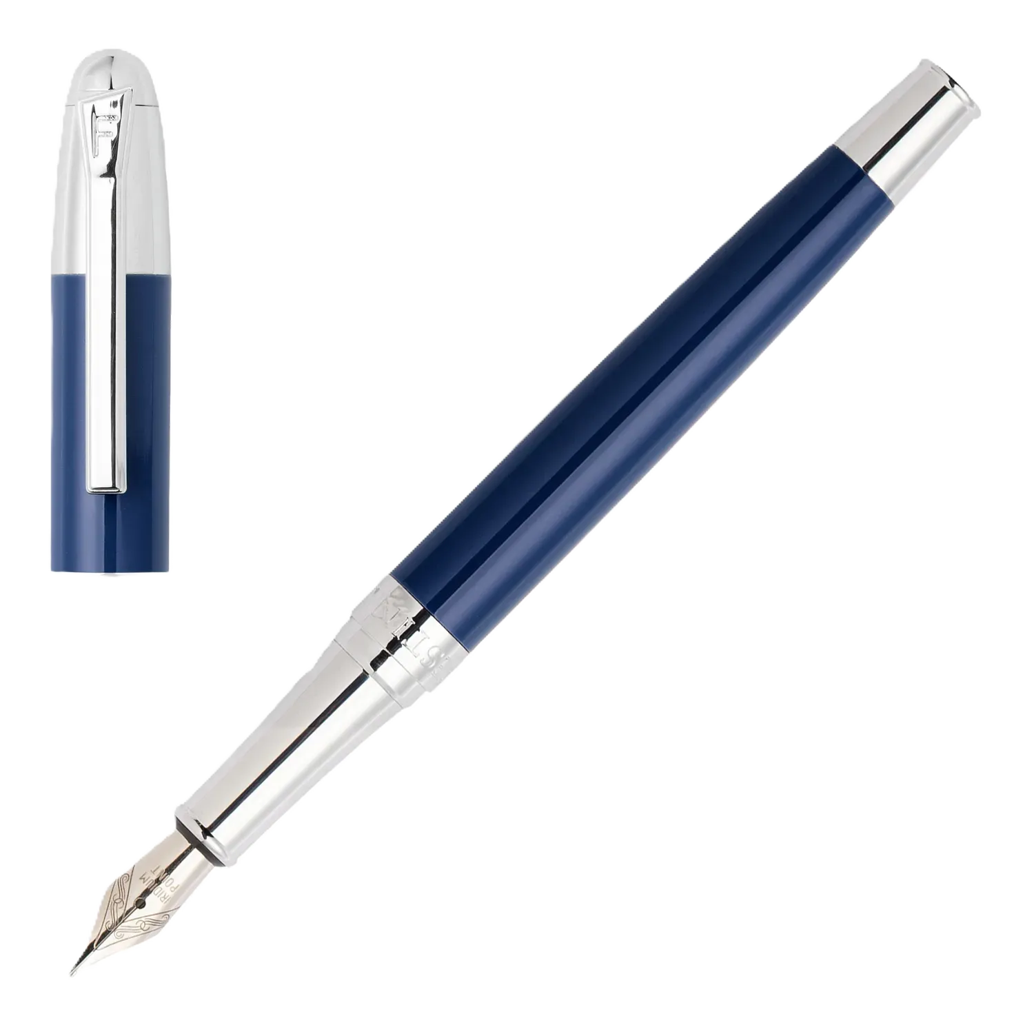Festina Fountain pen Classicals Chrome Blue