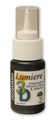 Jacquard Products Lumiere 3D Metallic Paint Black