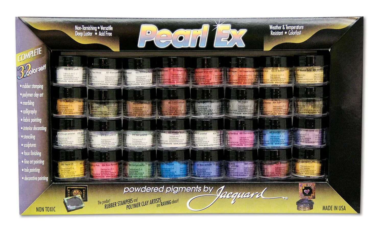 Pearl Ex Powdered Pigment 32-Color Set