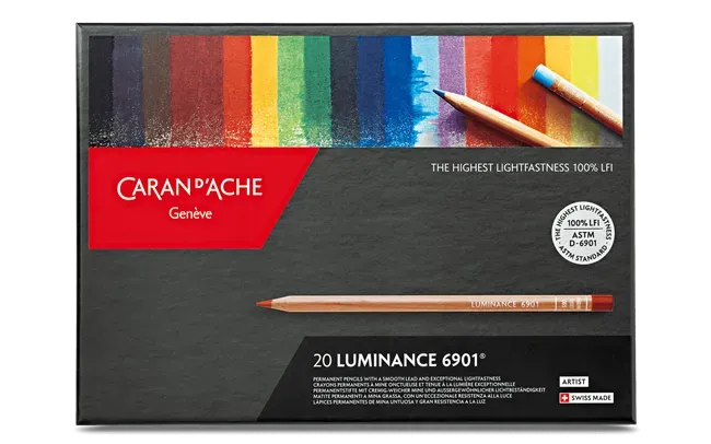 Caran D&#39;Ache Artist Luminance Color Pencil 20 Shades