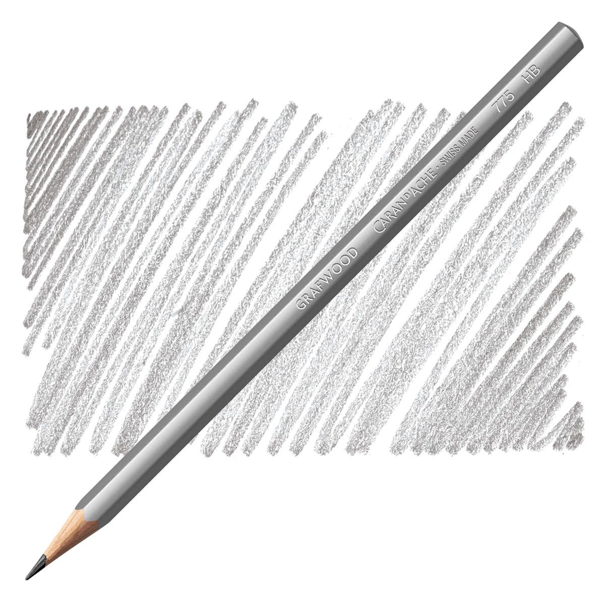 Caran D’Ache Grafwood Pencils - Open Stock | 15 Graphite Shades (4H to 9B) | Artist &amp; Technical Drawing Pencils, 15 SHADES OPEN STOCK: GRAFWOOD-HB