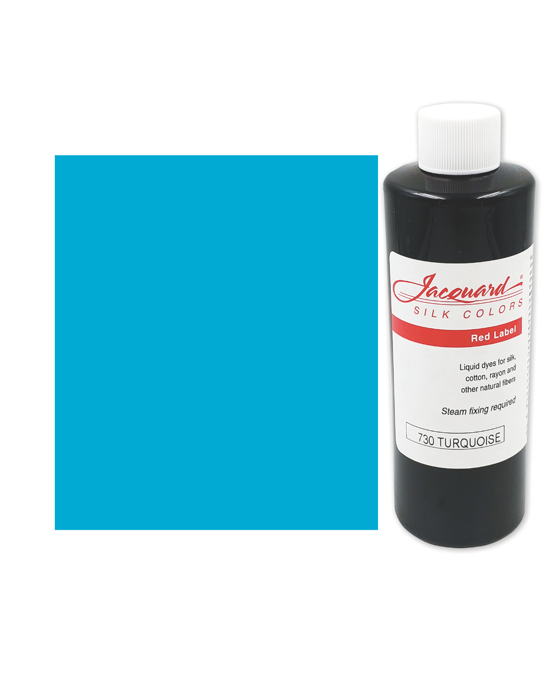 Jacquard Red Label Silk Colors 250 ml – Professional Fiber Reactive Dyes, SHADES: TURQUOISE