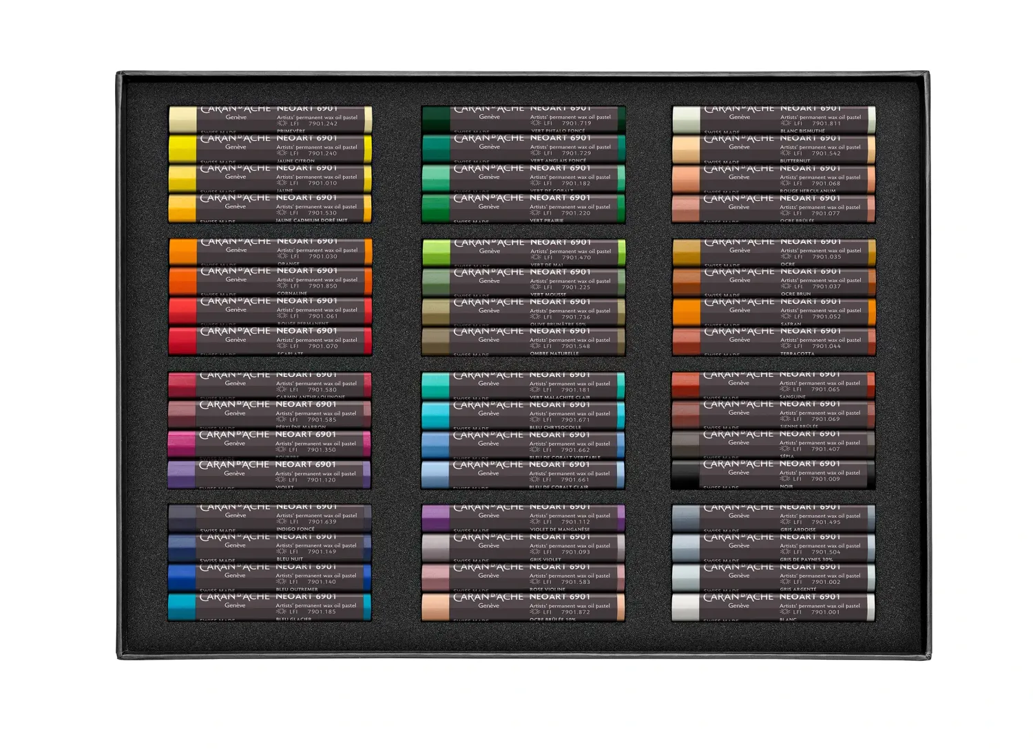 Caran D'Ache NeoArt 6901 Pastels 100-Year Lightfast Wax & Oil