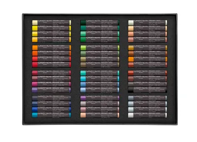 Caran D'Ache NeoArt 6901 Professional Wax &amp; Oil Pastels – 48 Vibrant Colors, 100-Year Lightfast, ASTM D-6901 Certified