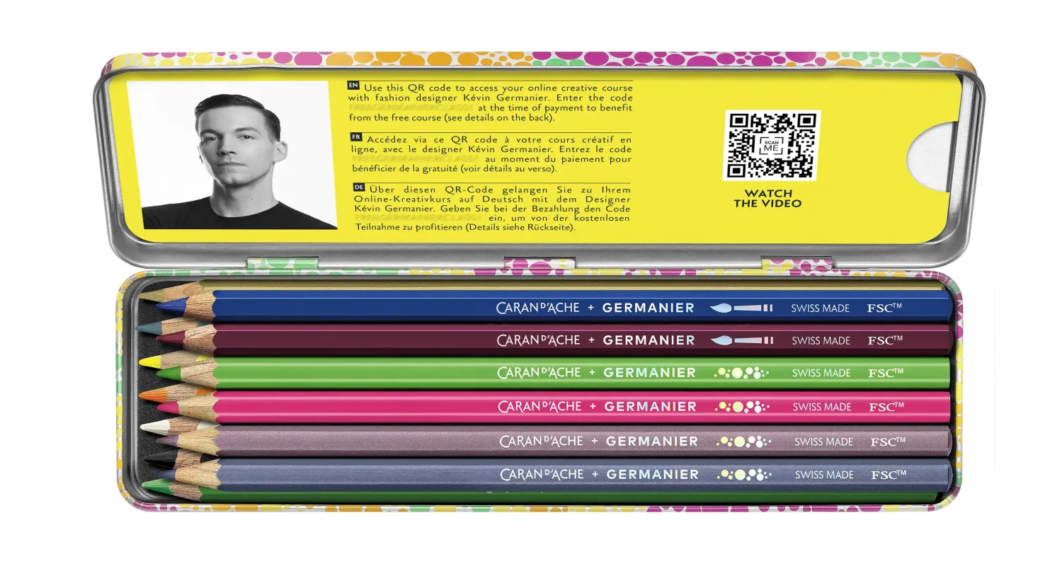 Caran d&#39;Ache Creative Colour Set Germanier – 13-Piece Special Edition with Exclusive Online Workshop