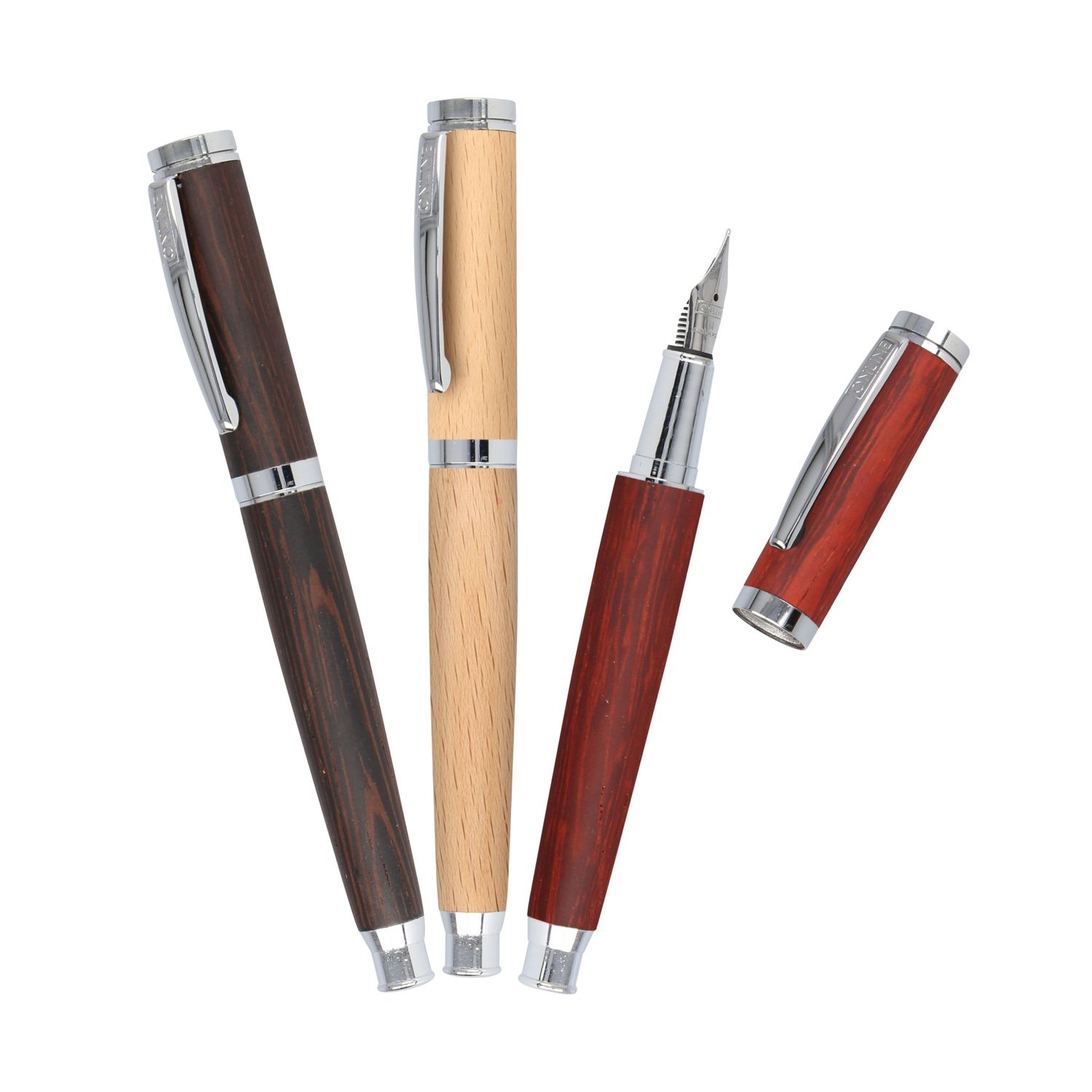 Online Fountain Pen Nature Style – Handcrafted Wooden Fountain Pen with Iridium Nib, Medium Size