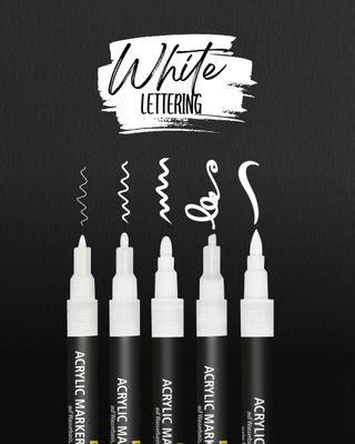 Online White Lettering Set – Opaque Markers for Calligraphy & Crafts Online White Lettering Set – Opaque Markers for Calligraphy & Crafts
