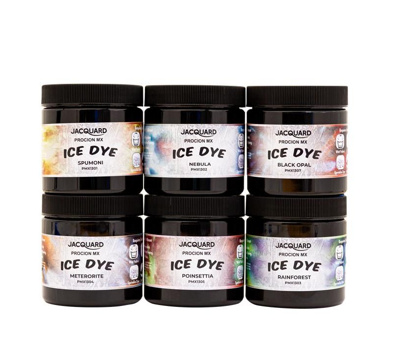 Jacquard Procion MX Ice Dye Set – 6 Colors (2 oz / 56.7 g each)