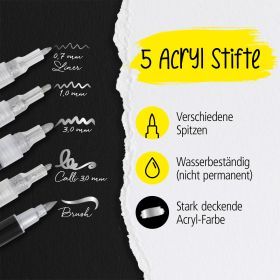 Includes Brush Pen, Fineliner, Calligraphy &amp; Felt-Tip Markers