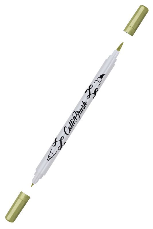 Online Calli.Brush Metallic Gold Double Tip Pen | Calligraphy &amp; Brush Marker