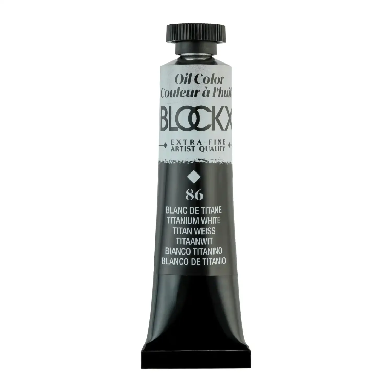 BLOCKX extra-fine oil colour Titanium White 20ml tube, professional artist oil paint