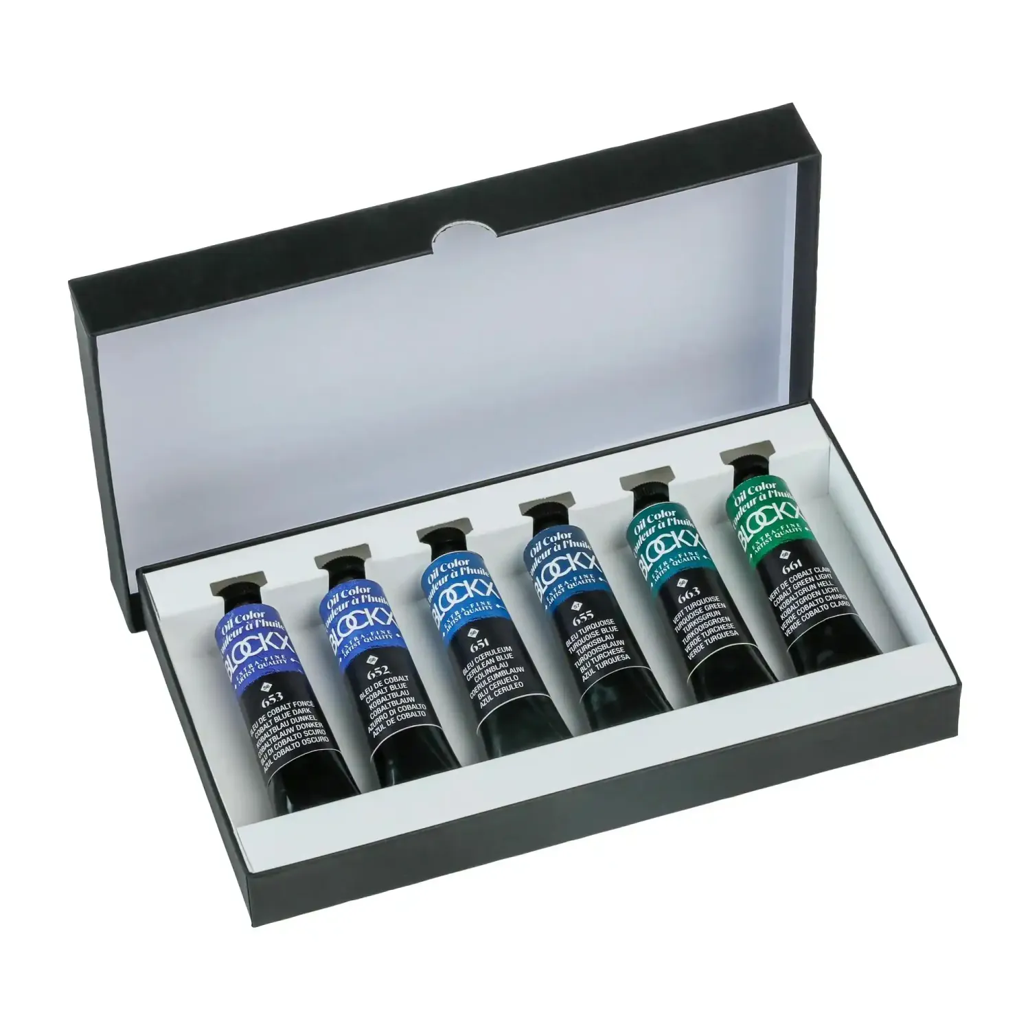 BLOCKX cobalt oil paint set 6x20ml