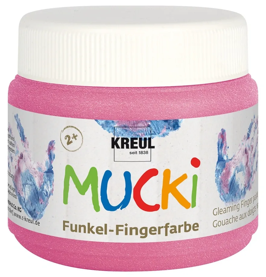 MUCKI Gleaming Finger Paint Fairy dust Rose 150 ml