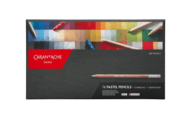 Caran D'Ache Artist Pastel Pencil Assortment 76 Shades