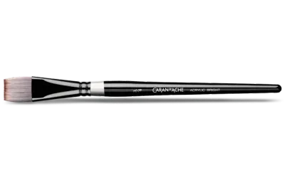 Caran D'Ache Flat Acrylic Brush Wide 3/4 20Cm