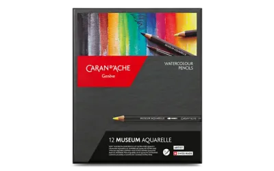 Caran D'Ache Museum Aquarelle Standard Pencil 12 Shades