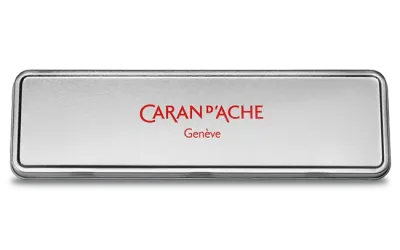 Caran D'Ache Empty Metal Tin Pen Pencil Box Caran D'Ache Empty Metal Tin Pen Pencil Box