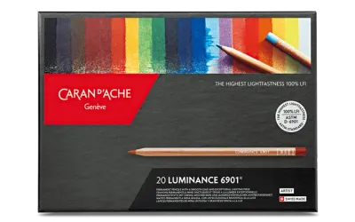 Caran d’Ache Luminance 6901 Set of 20 – Best Artist Colour Pencils