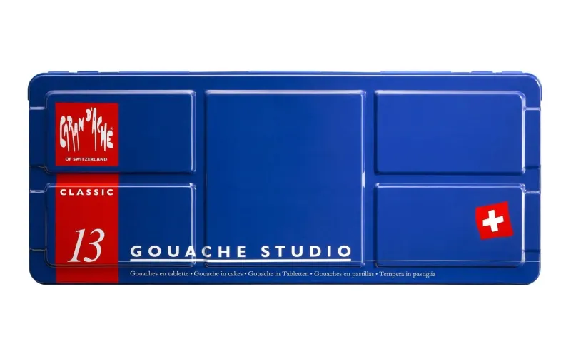 Caran D'Ache Box of 13 Gouache Watercolor Paints
