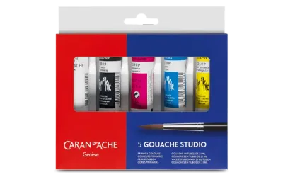 Caran D'Ache Gouache Studio Colour Tubes 21 ml 5 Shades