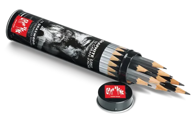 Caran d’Ache Grafwood Graphite Line: Box of 15 Hardness Degrees for Professionals