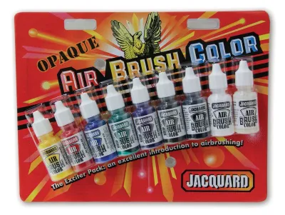 Jacquard Opaque Airbrush Exciter Pack .5oz 9/Pkg-