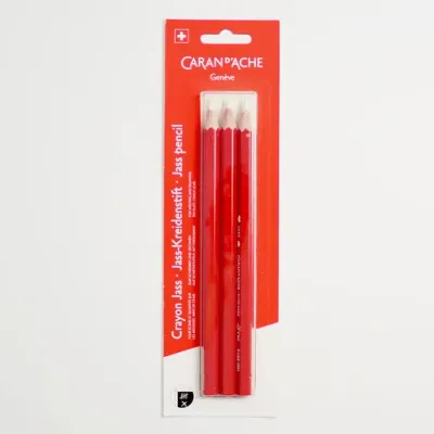 Caran D'Ache White Chalk Jass Pencils For Slates 4.5mm