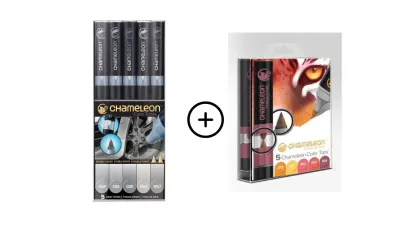 Chameleon 5 Pen Gray Tones with 5 Pen Warm Tops