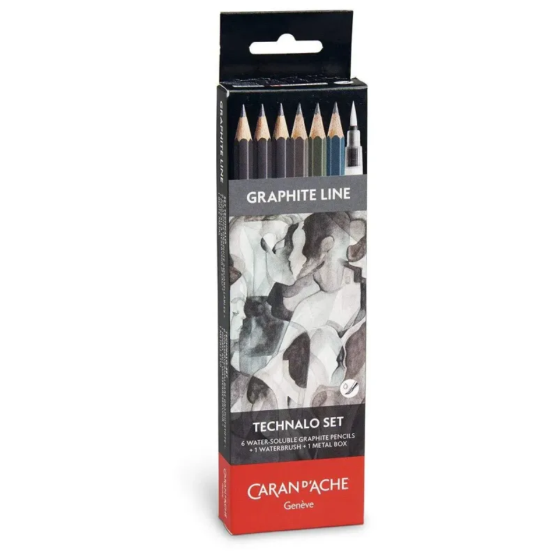 Caran D'Ache Water Soluble Technalo Graphite Pencil 7pc