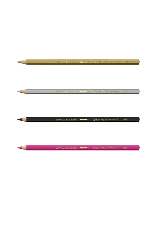 Caran D'Ache Supracolor Aquarelle Pencils - 120 Colors | Professional Water-Soluble Colored Pencils for Artists &amp; Illustrators