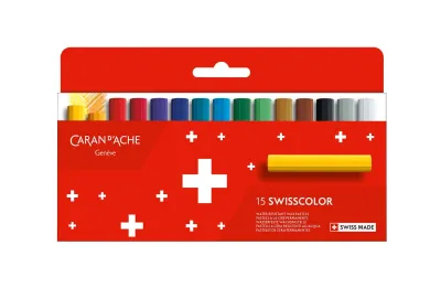 Caran D'Ache Swisscolor Waterproof Wax Pastel 15 Shades