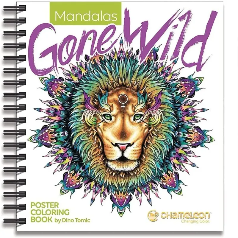 Chameleon Mandala Gone Wild Coloring Book for Artists