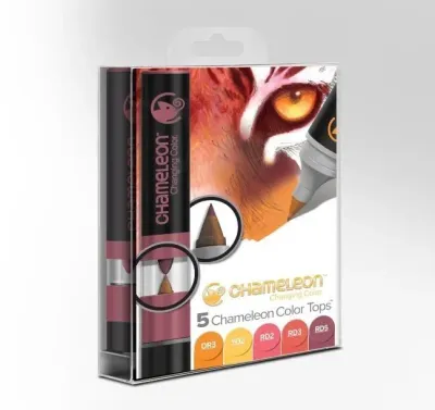 Chameleon Color Tops Warm Tones 5 Pen Set
