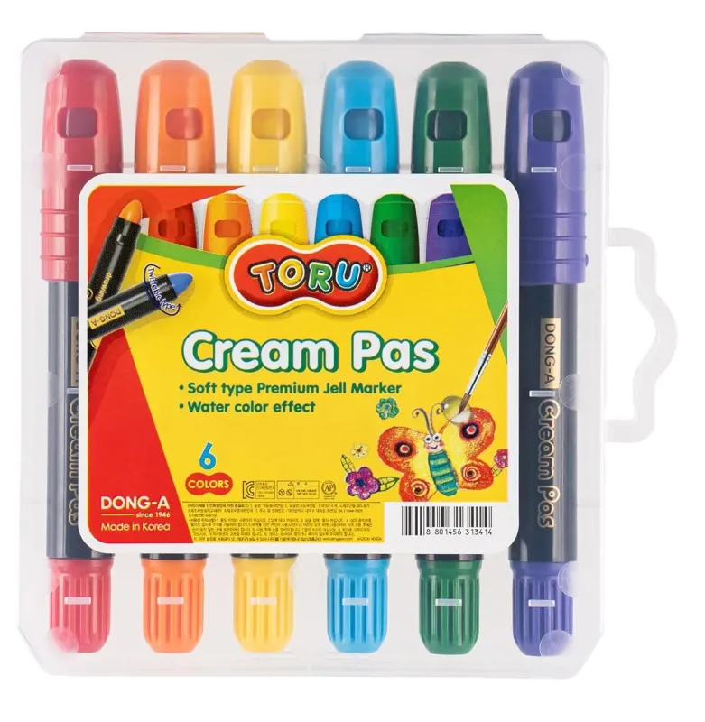 Dong-A Toru Soft Pastel Crayon Water Colors Pastels 6 Shades