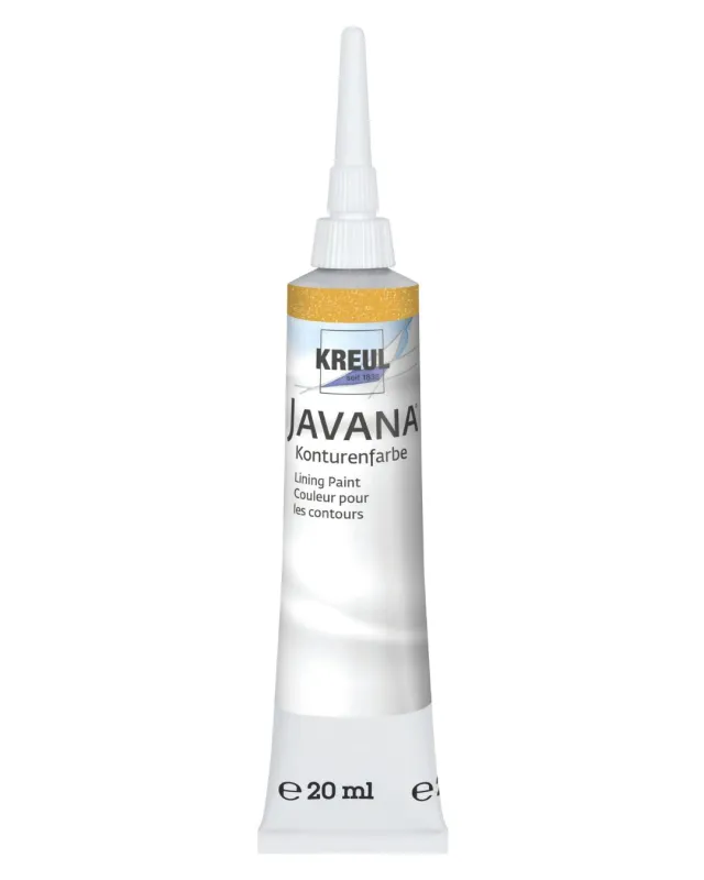 KREUL Javana Outlining Paint Pearly Gold 20 ml tube