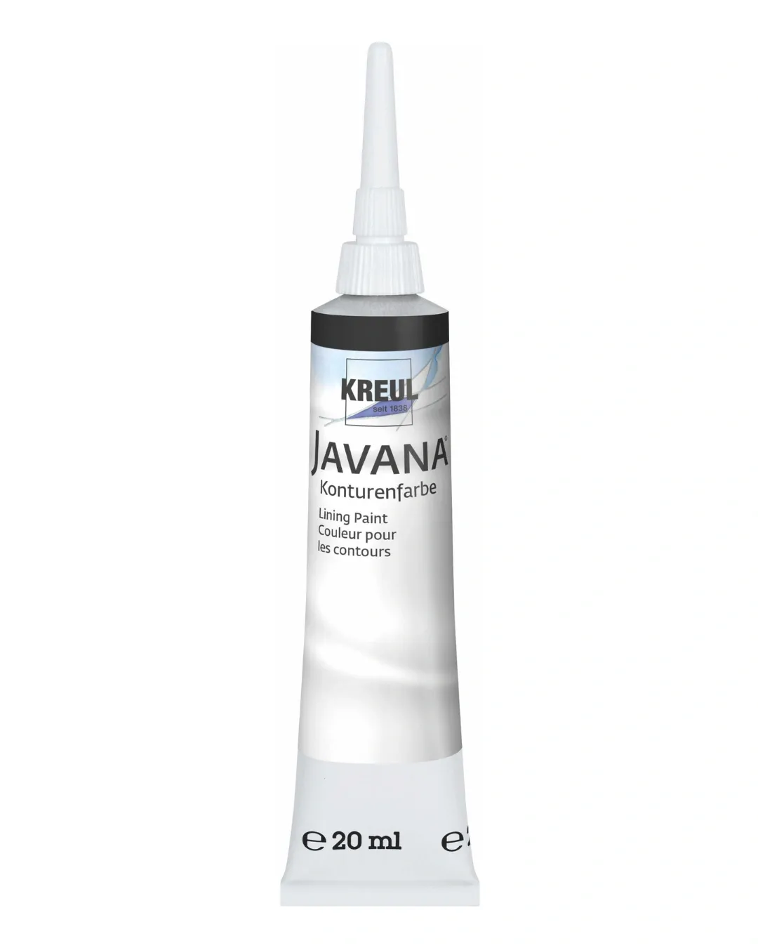 “KREUL Javana Outlining Paint 20 ml tube with fine tip for silk and textile contouring”
