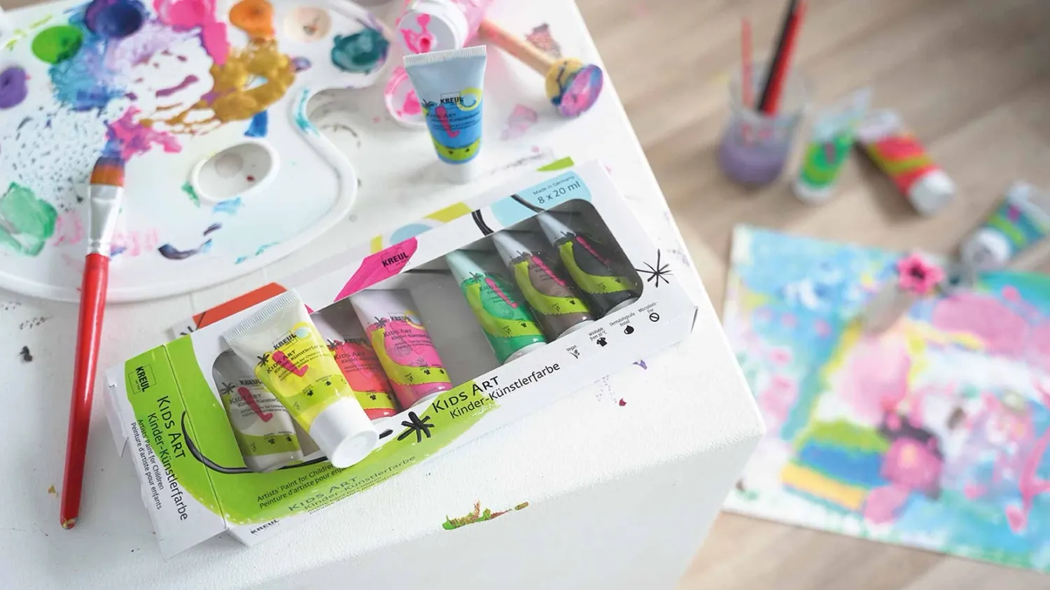 KREUL Kids Art paint tubes displayed for creative art experiments