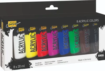 SOLO GOYA acrylic paint set 8 x 20 ml tubes by KREUL