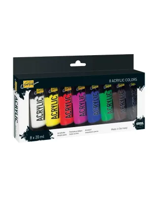 SOLO GOYA acrylic paint set 8 x 20 ml tubes by KREUL