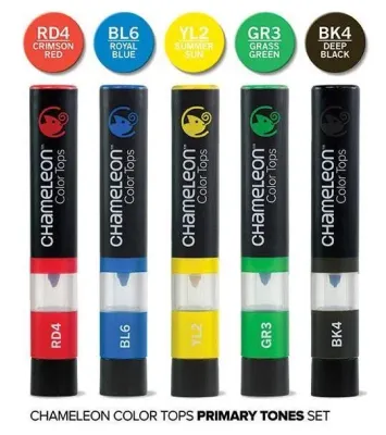 Chameleon Color Tops Primary Tones 5 Pen Set
