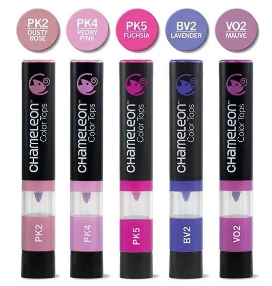 Chameleon Color Tops Floral Tones 5 Pen Set